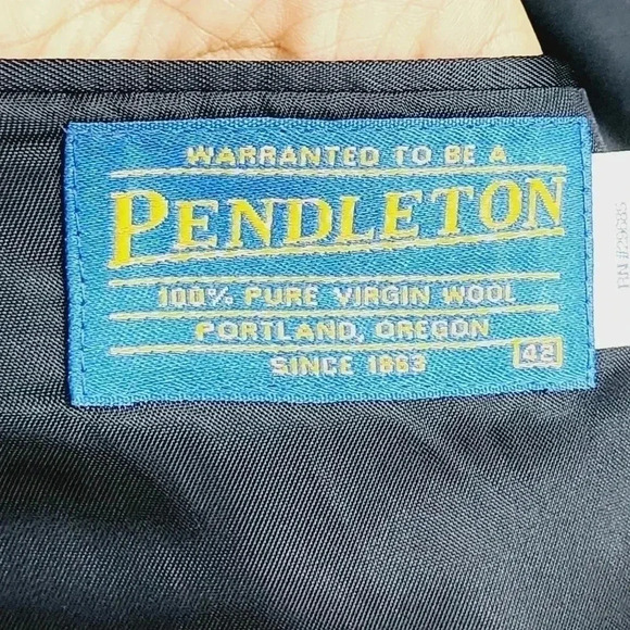 Pendleton 100% Virgin wool Double Elbows Men's Blazer Size 42R 9837ct - Picture 8 of 10
